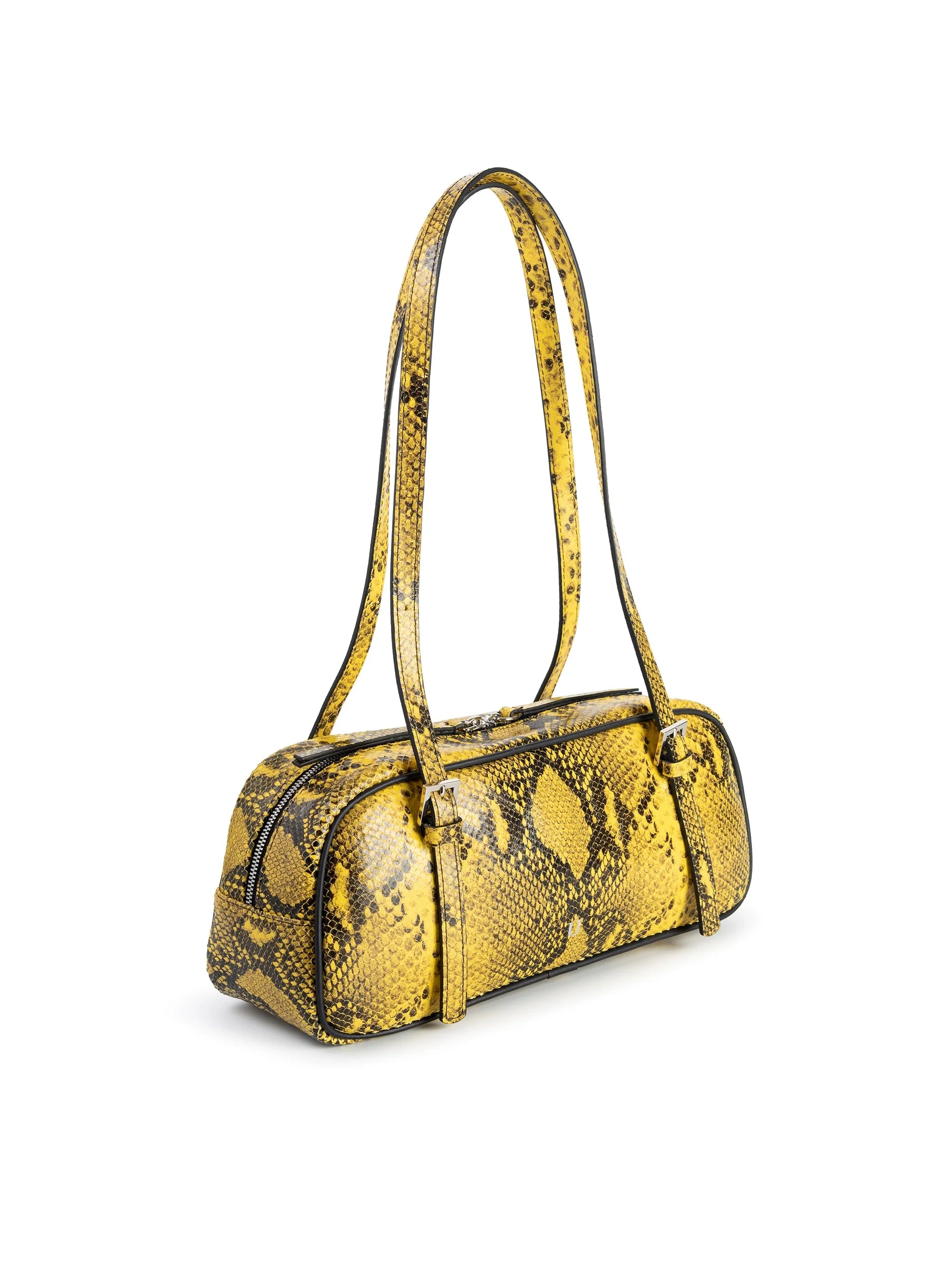Kabelka BOWLING BAG PYTHON YELLOW (NUKOT)