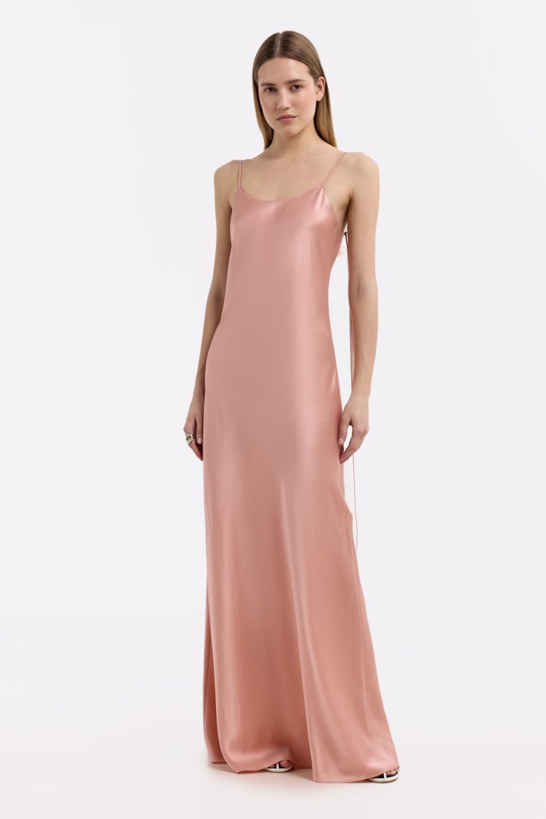 Šaty hedvábné Devon Pink Caramel, (Serenity) 832703