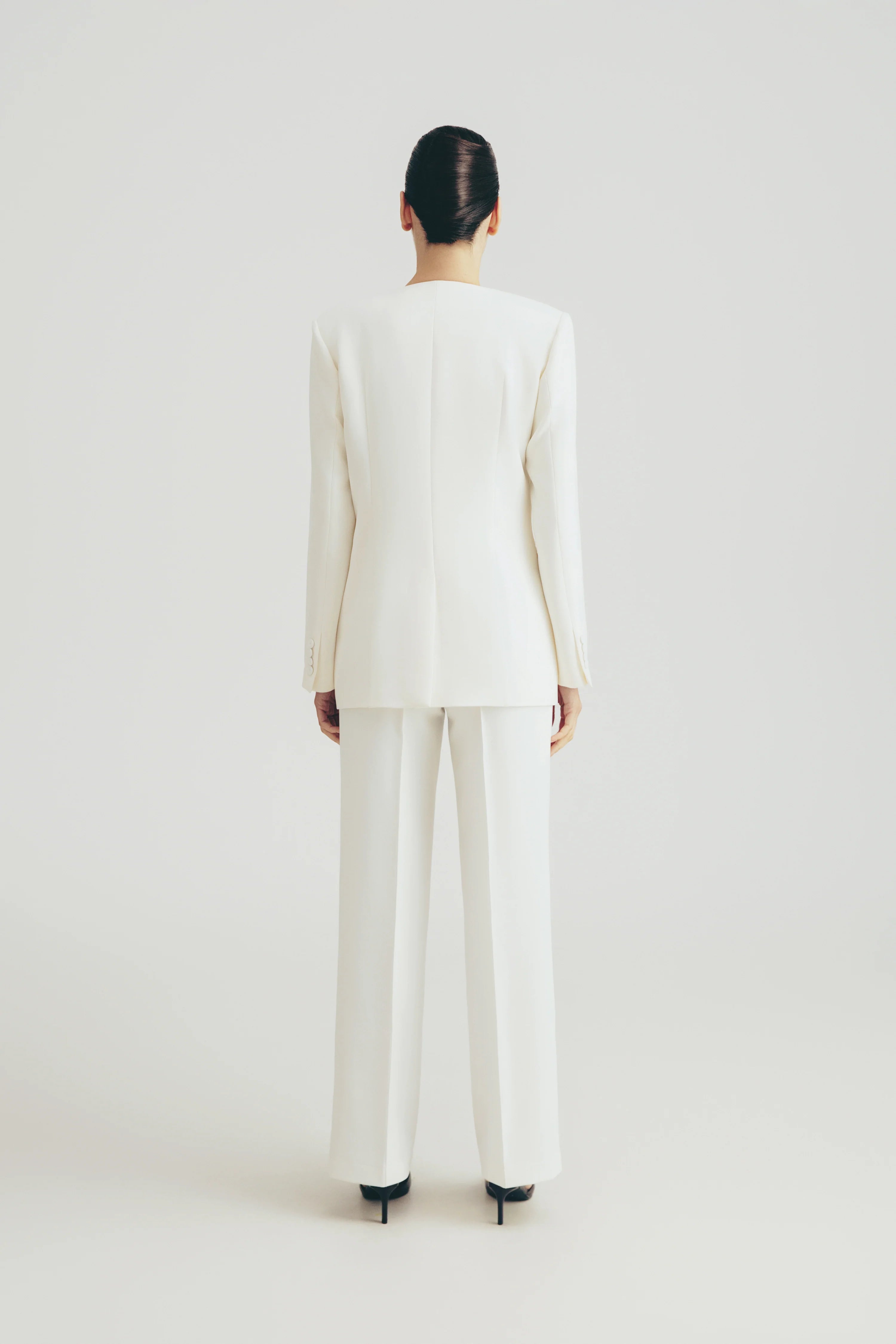 Double-breasted tailored jacket, (Total White) SS2507