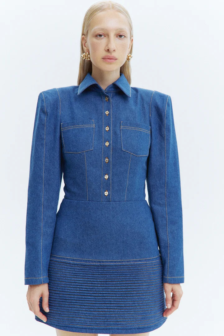 Šaty denim Bella, modrá, (Guranda) GRD00333002