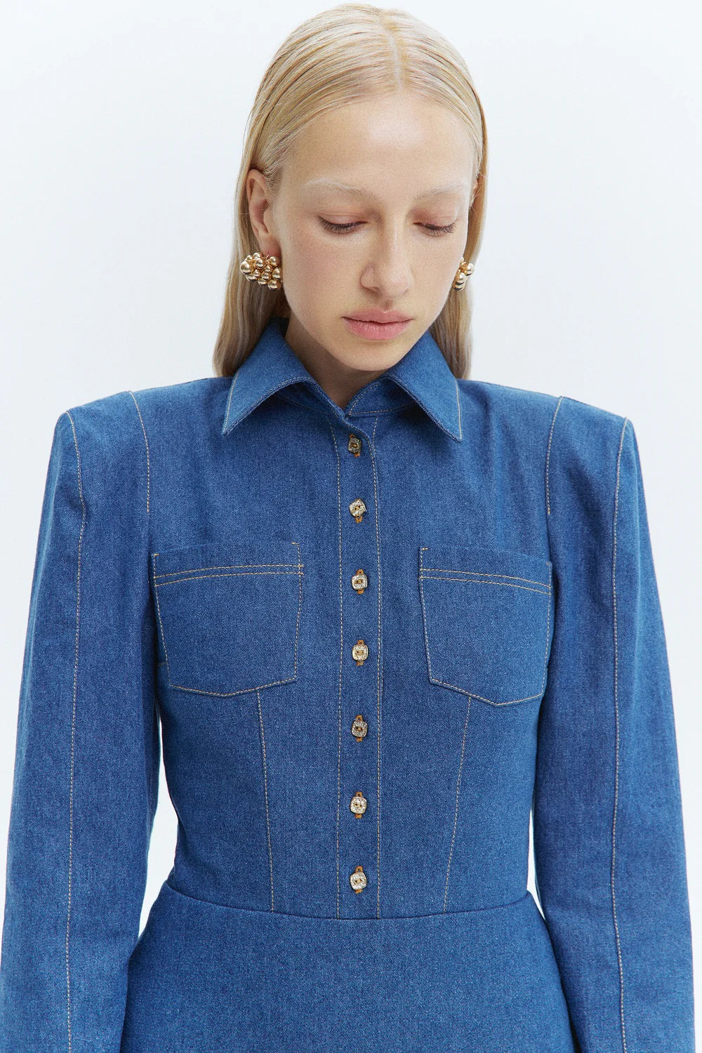 Šaty denim Bella, modrá, (Guranda) GRD00333002
