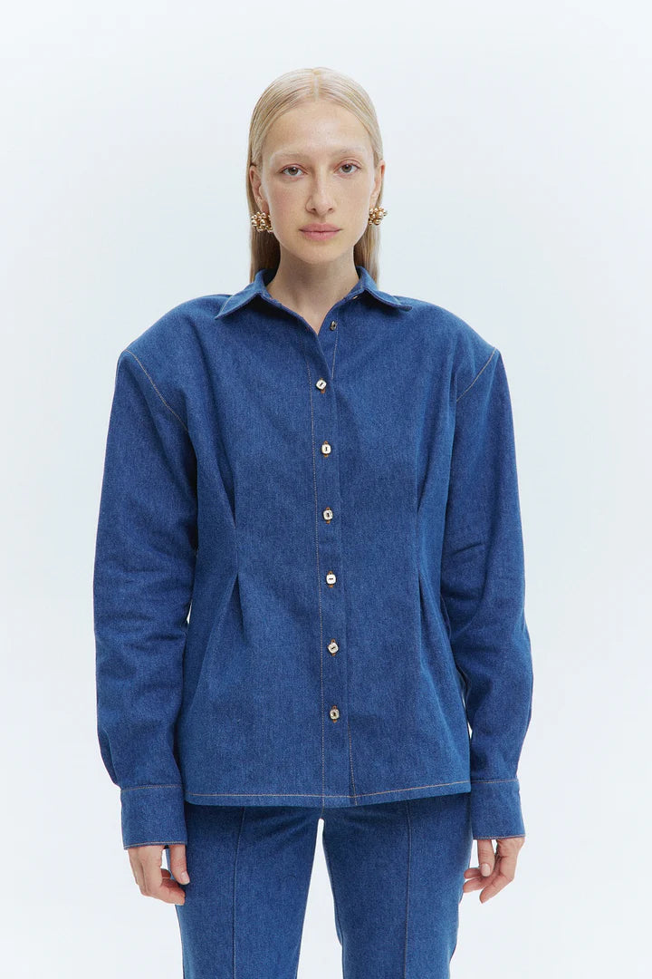 Košile denim, modrá, (Guranda) GRD00333004