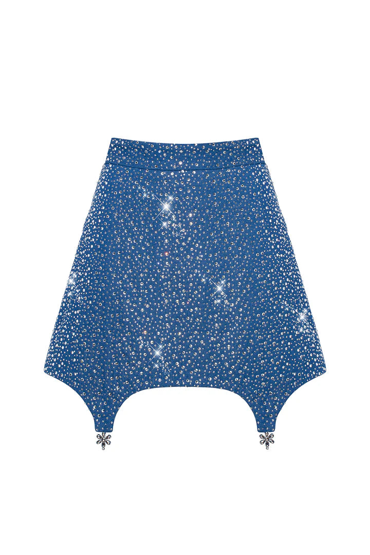 Denim skirt with rhinestones (Guranda) GRD0022095