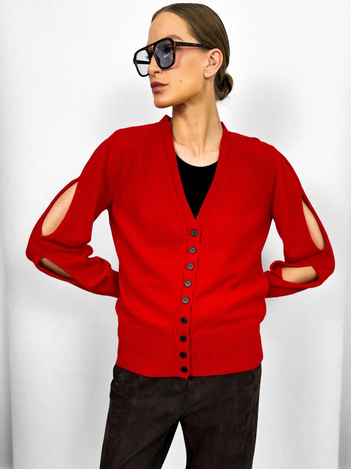 Cardigan červený (K.KVIT) GAW252602