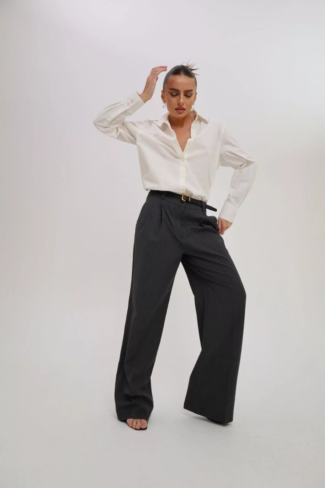 Штани Palazzo (Сірі), (Nazarelli) NF-00000026