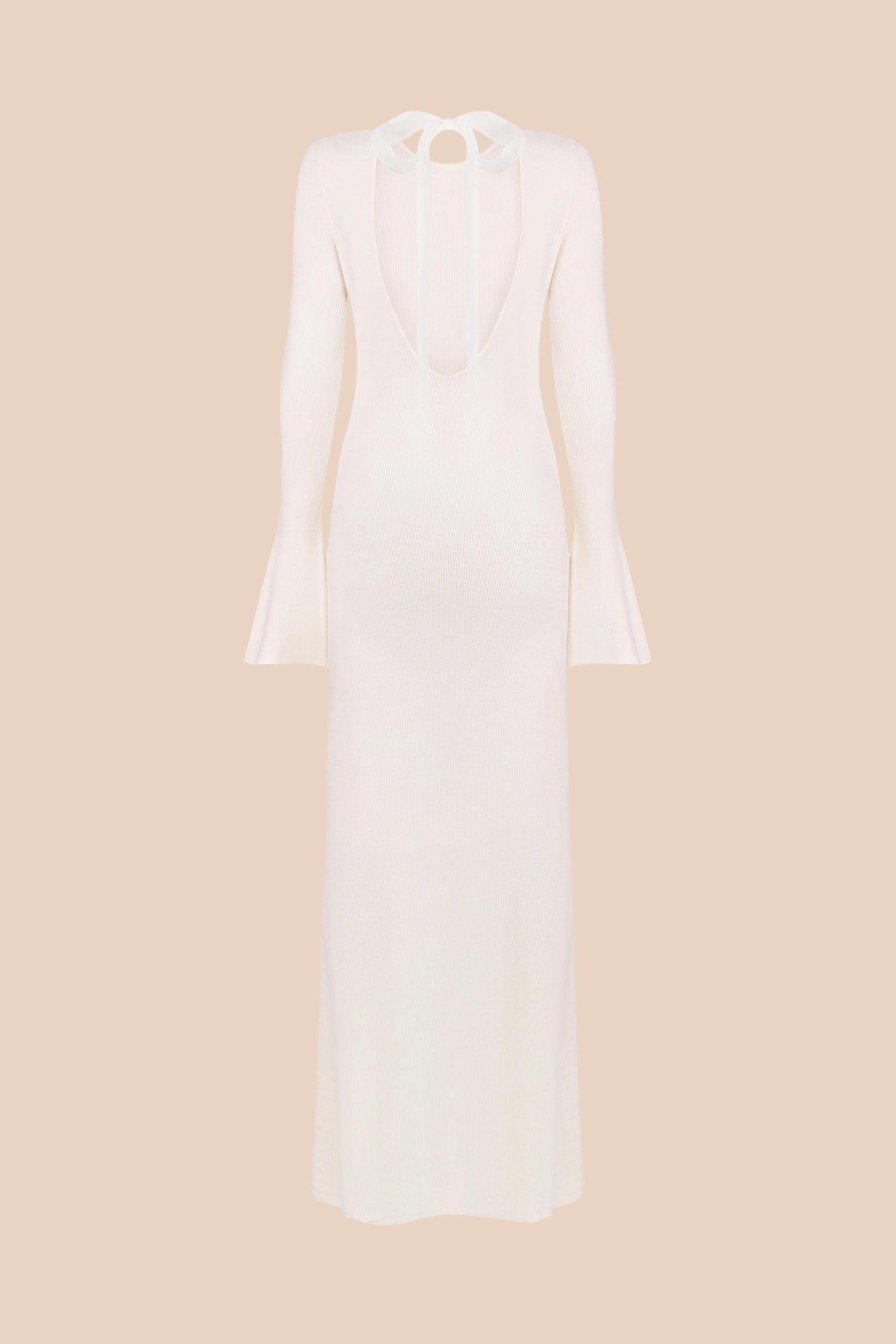Трикотажна сукня міді (Total White) SS2510