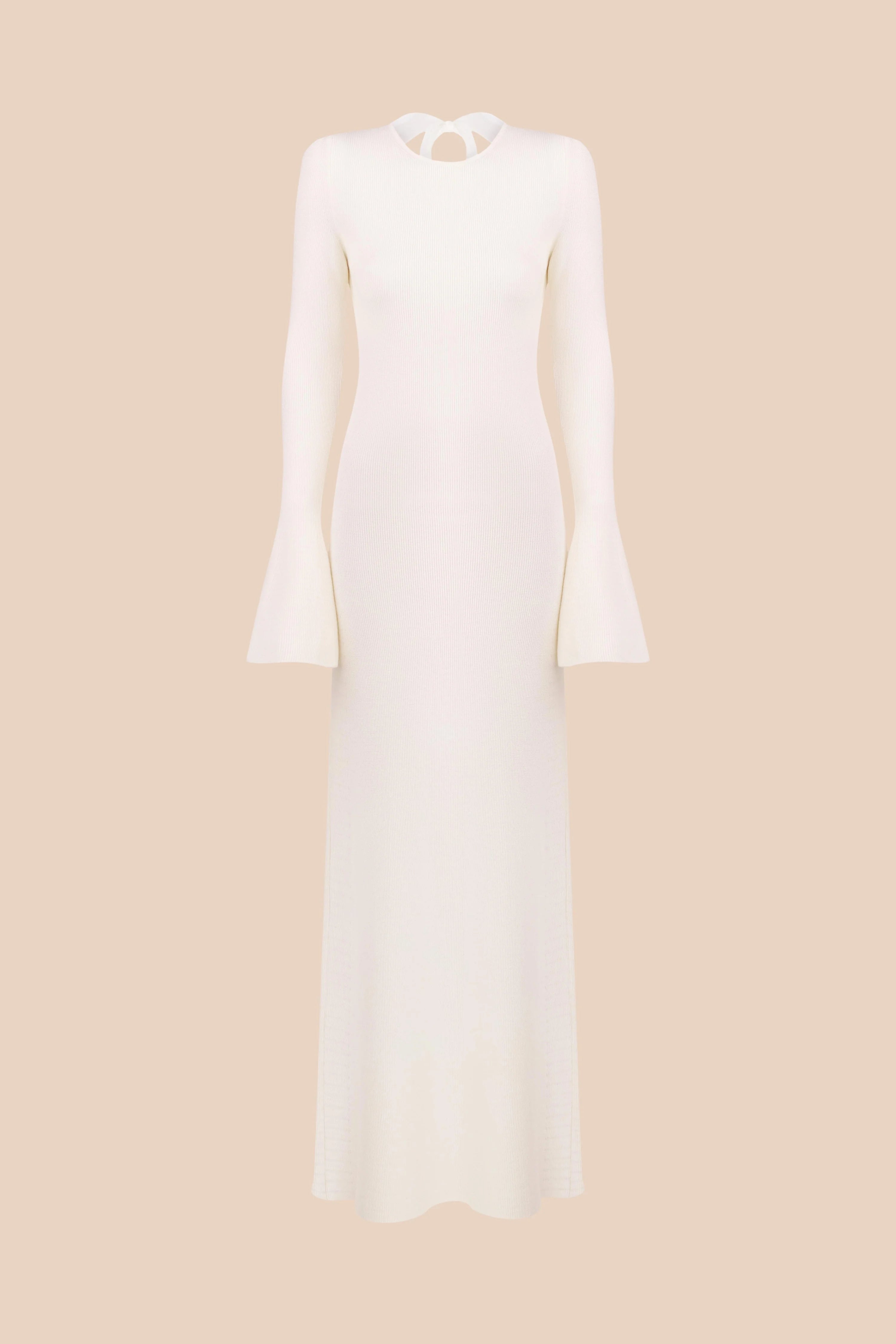 Трикотажна сукня міді (Total White) SS2510