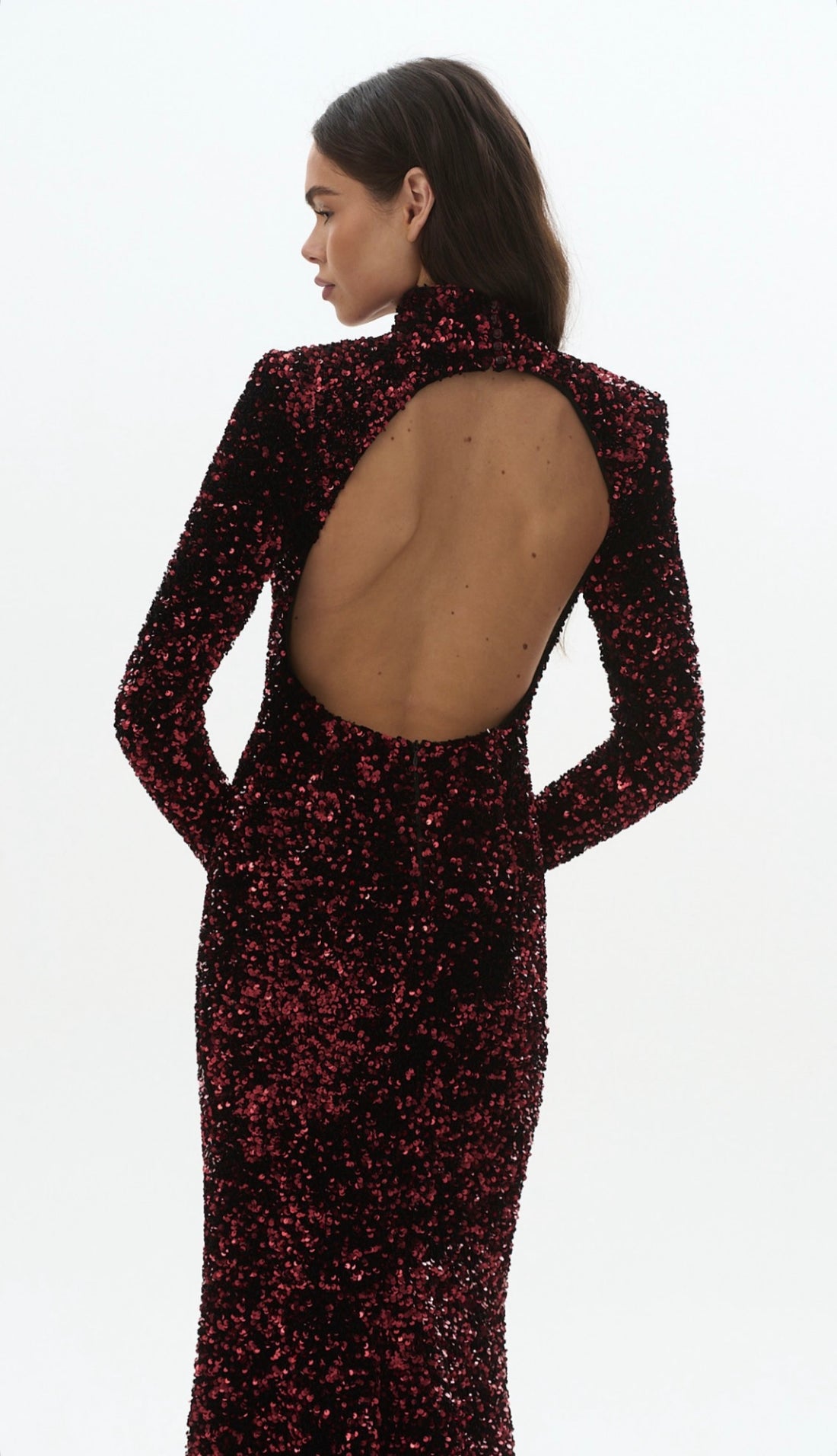 Šaty ASTREA - dlouhé flitrované šaty (LE GRETES) , DRS02S26