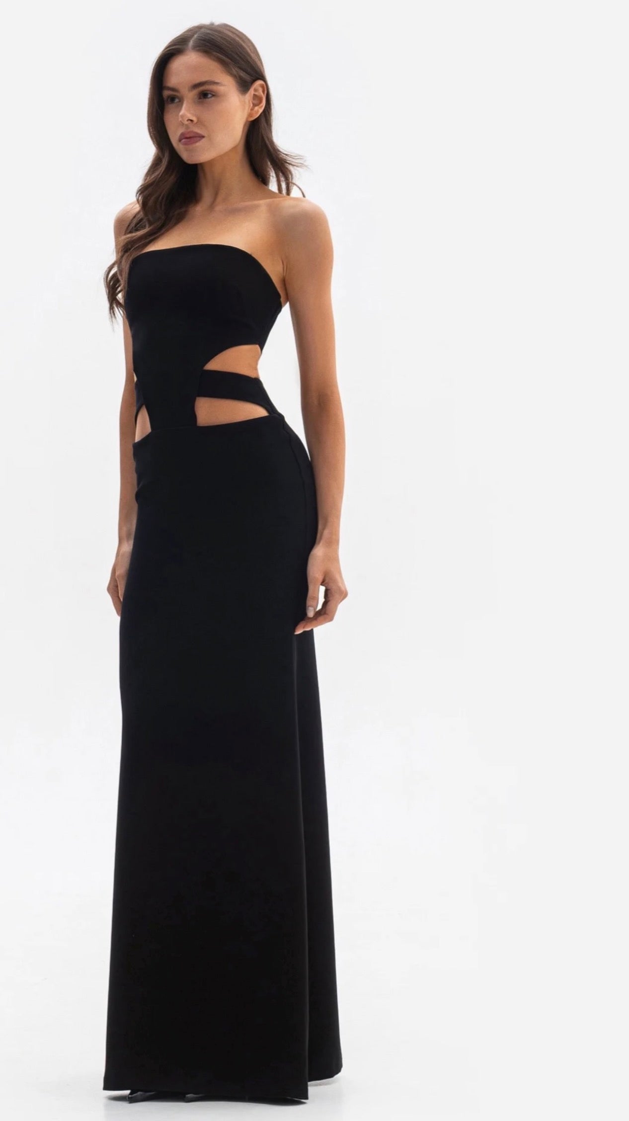 Šaty VOID - večerní šaty s výstřihy v pase (LE GRETES) , DR06S25