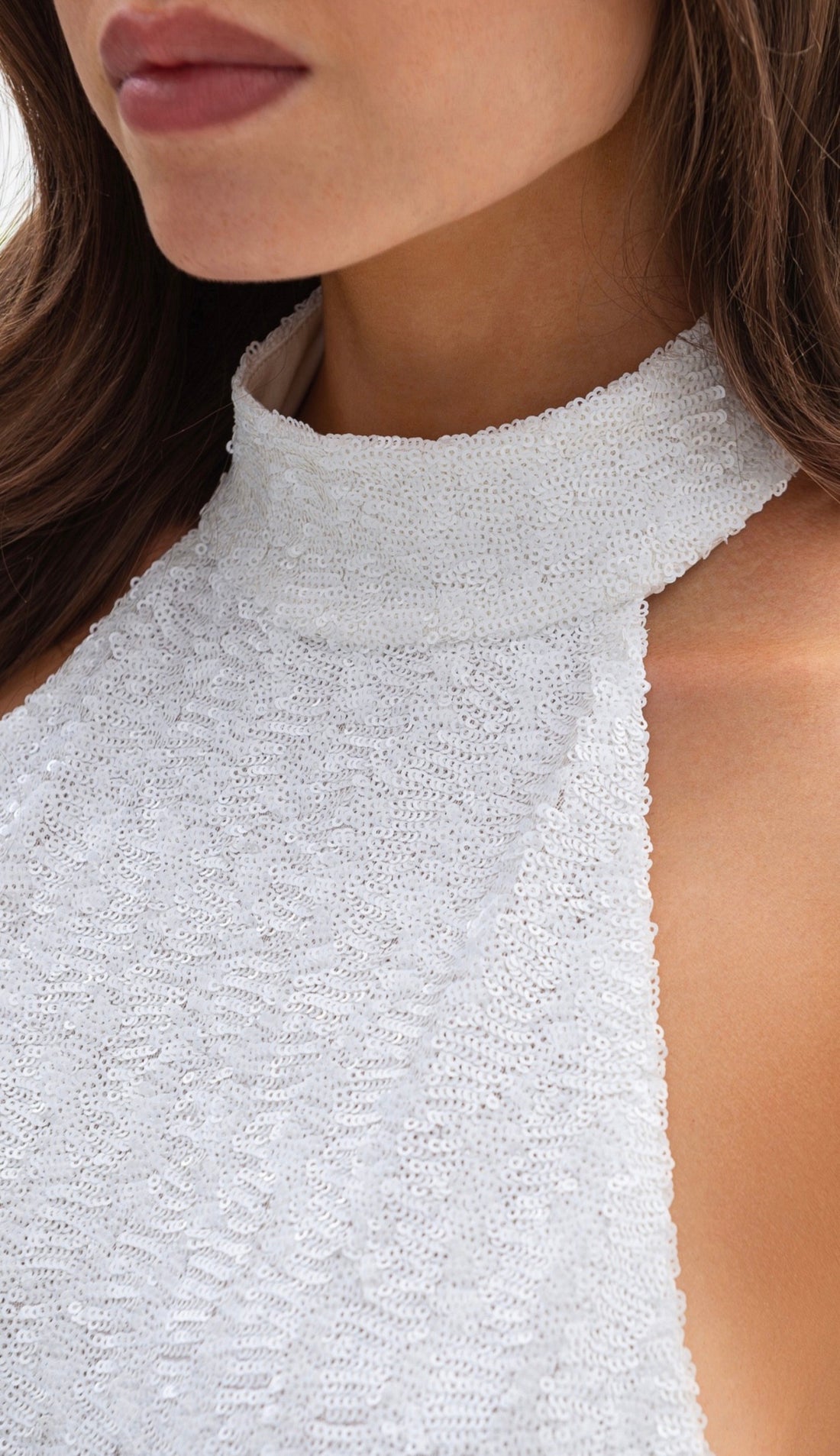 Šaty RHEA - elegantní minišaty z jemných flitrů (LE GRETES) , 132-02S25