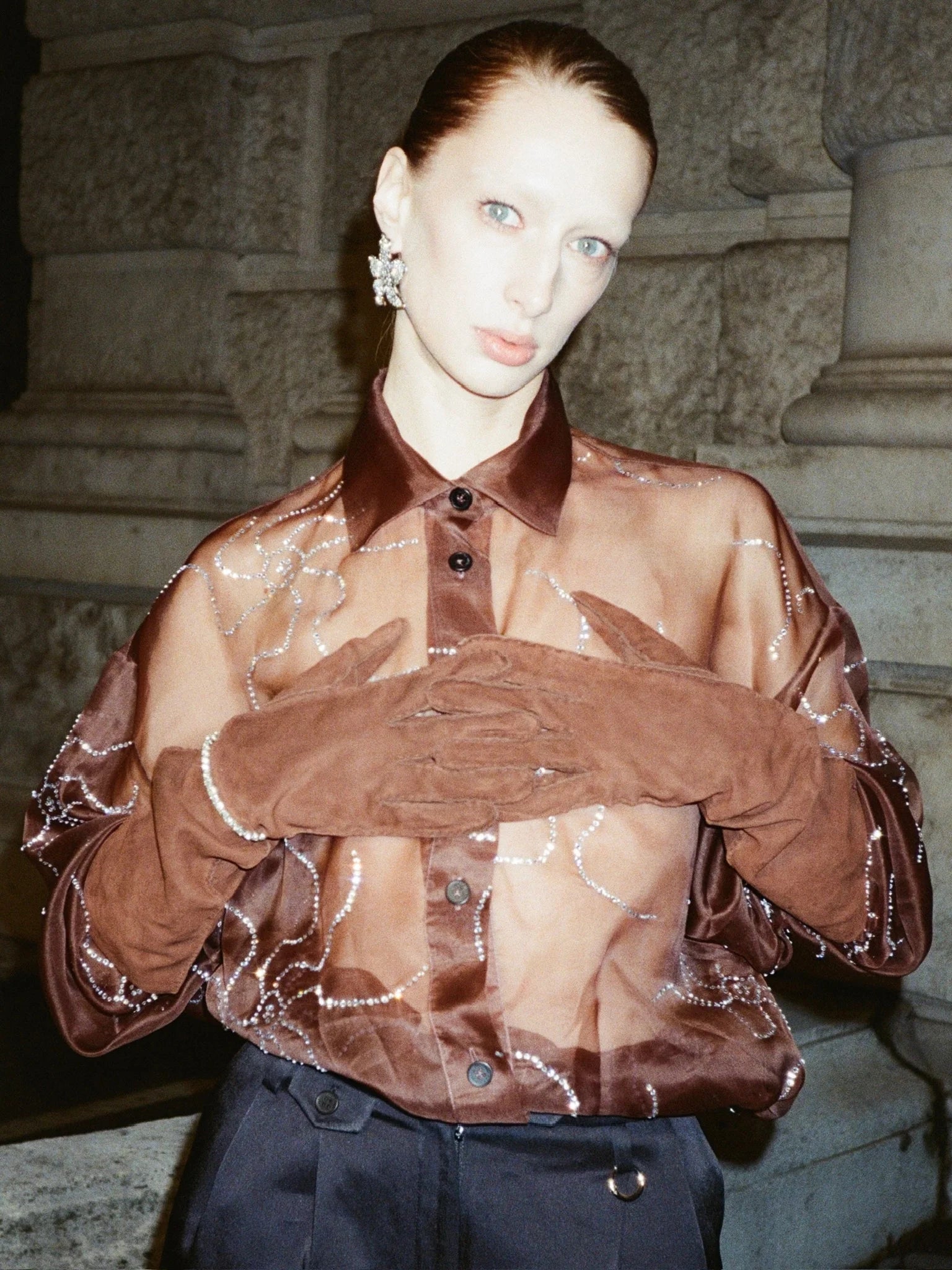 Hnědá košile (K.KVIT) , RAW252602