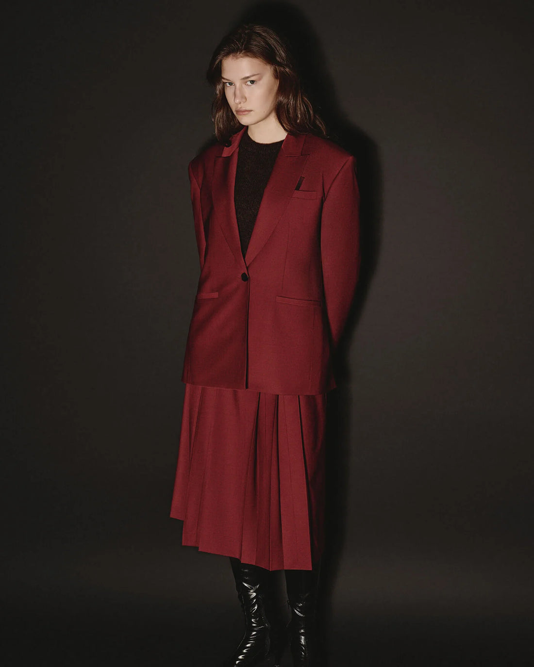 Піджак, бордовий, (КатеринаКвіт) JAW252611