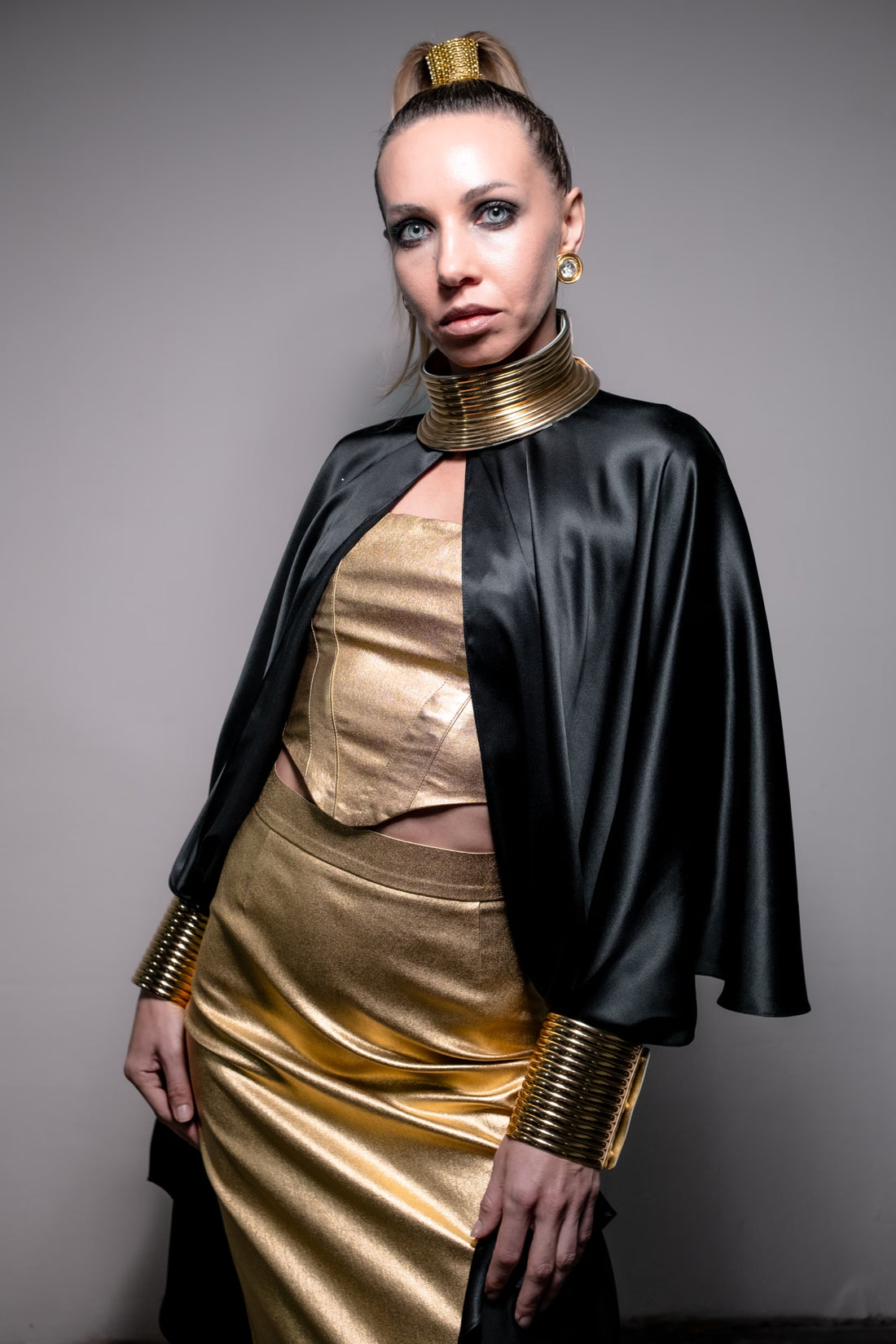 Černý cape FLEU (Mint) , 3312280000012