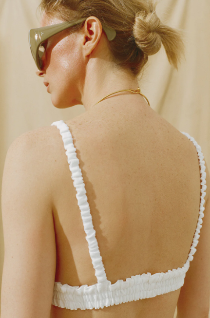 Lněný top (Total White) RE2305