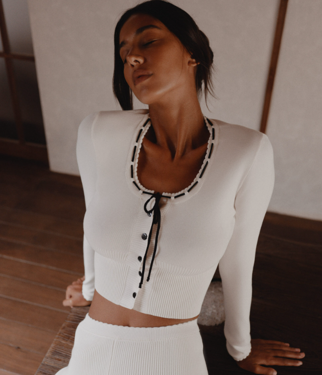 Top Polly Top v mléčné barvě (STASH) , t0279