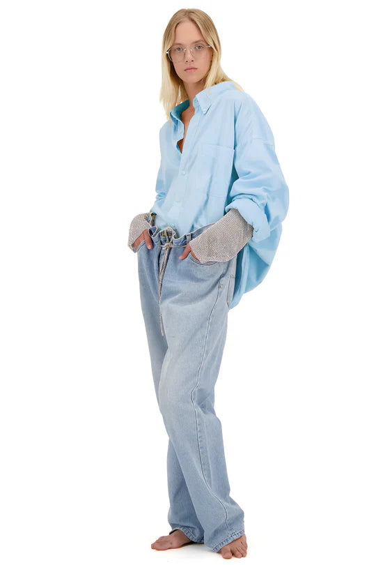 Košile "RESIGNED SHIRT 22" modrá (Omelia) , SS21d01-22-BL