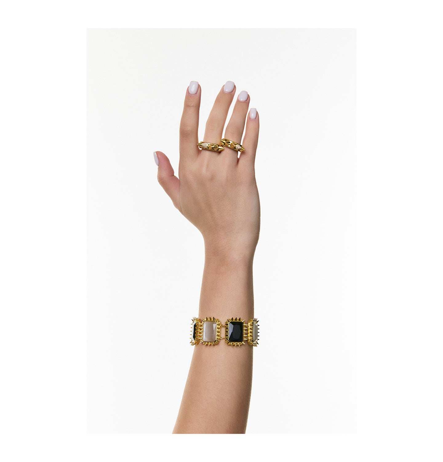BRACELET "RUE CAMBON" GOLD, (Grains de Verre) BRLR2