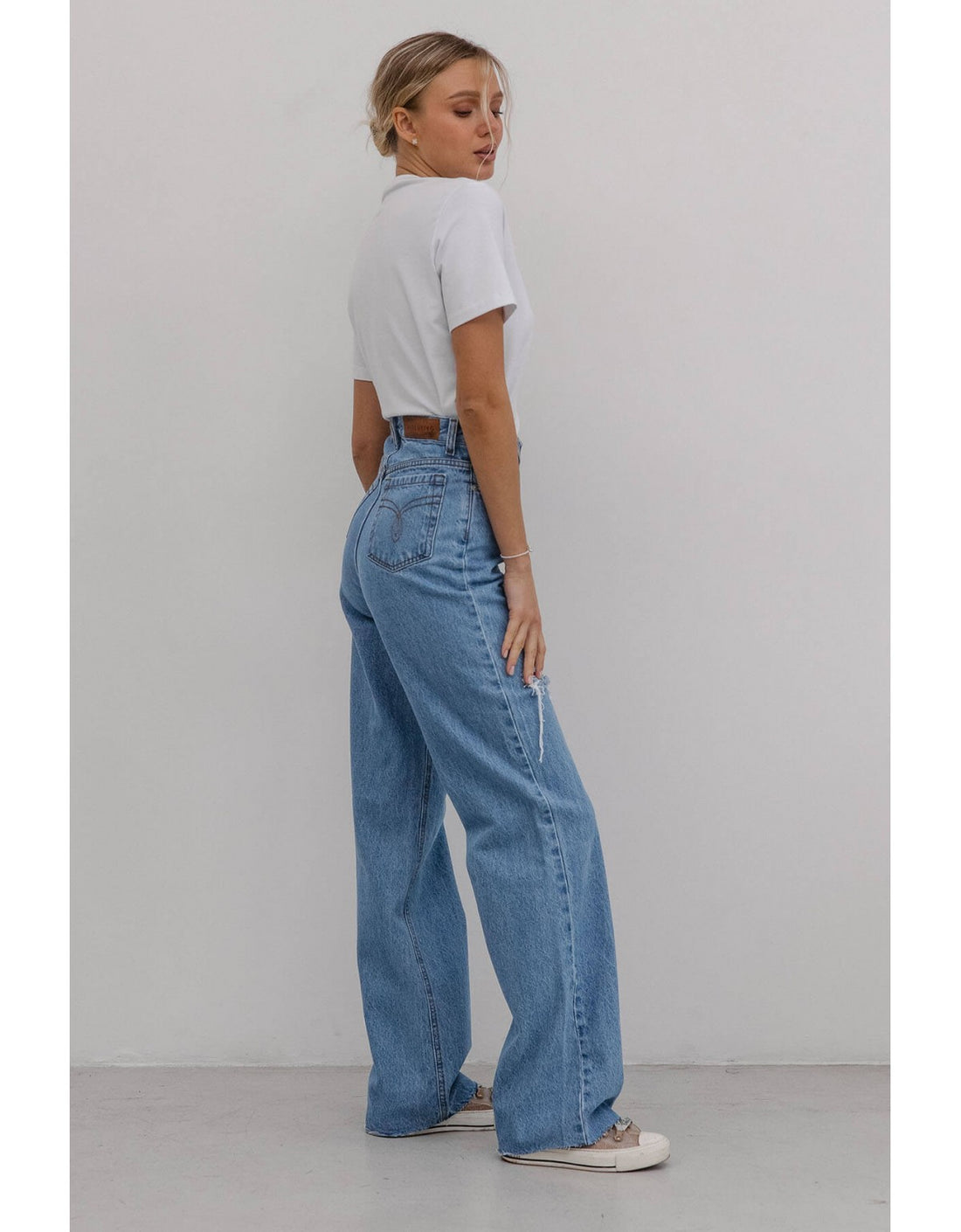 Сині джинси Lola (One Leg Split) (Aisenberg) D153LoLB