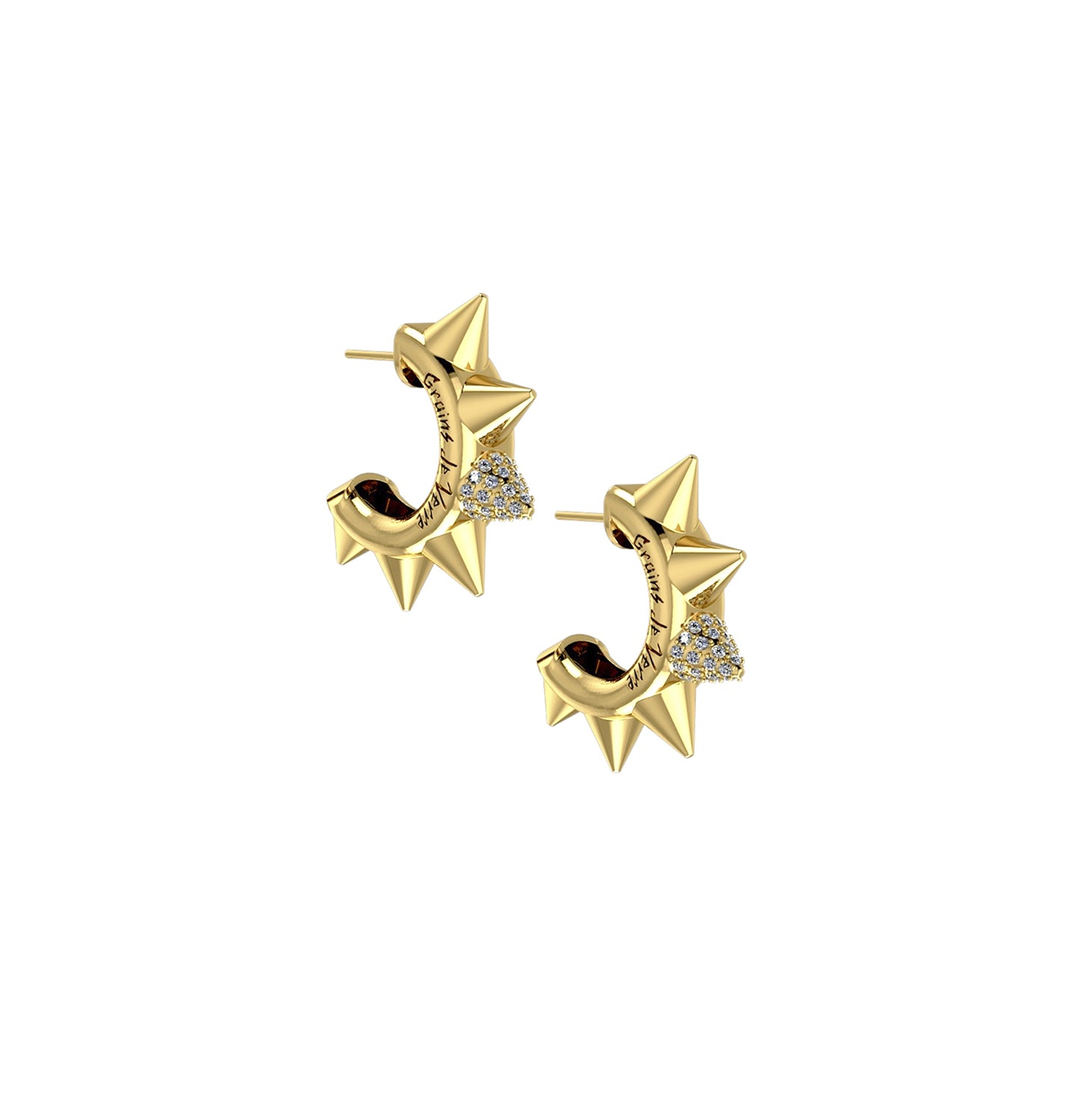 Сережки "THE THORN" ЗОЛОТО, (Grains de Verre) ELR2