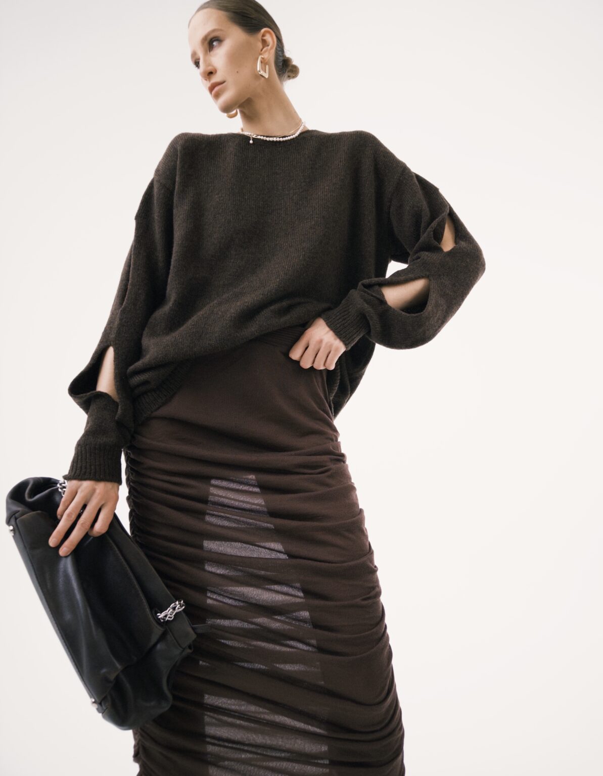 Шоколадна спідниця (КатеринаКвіт) UAW242509 шоколад