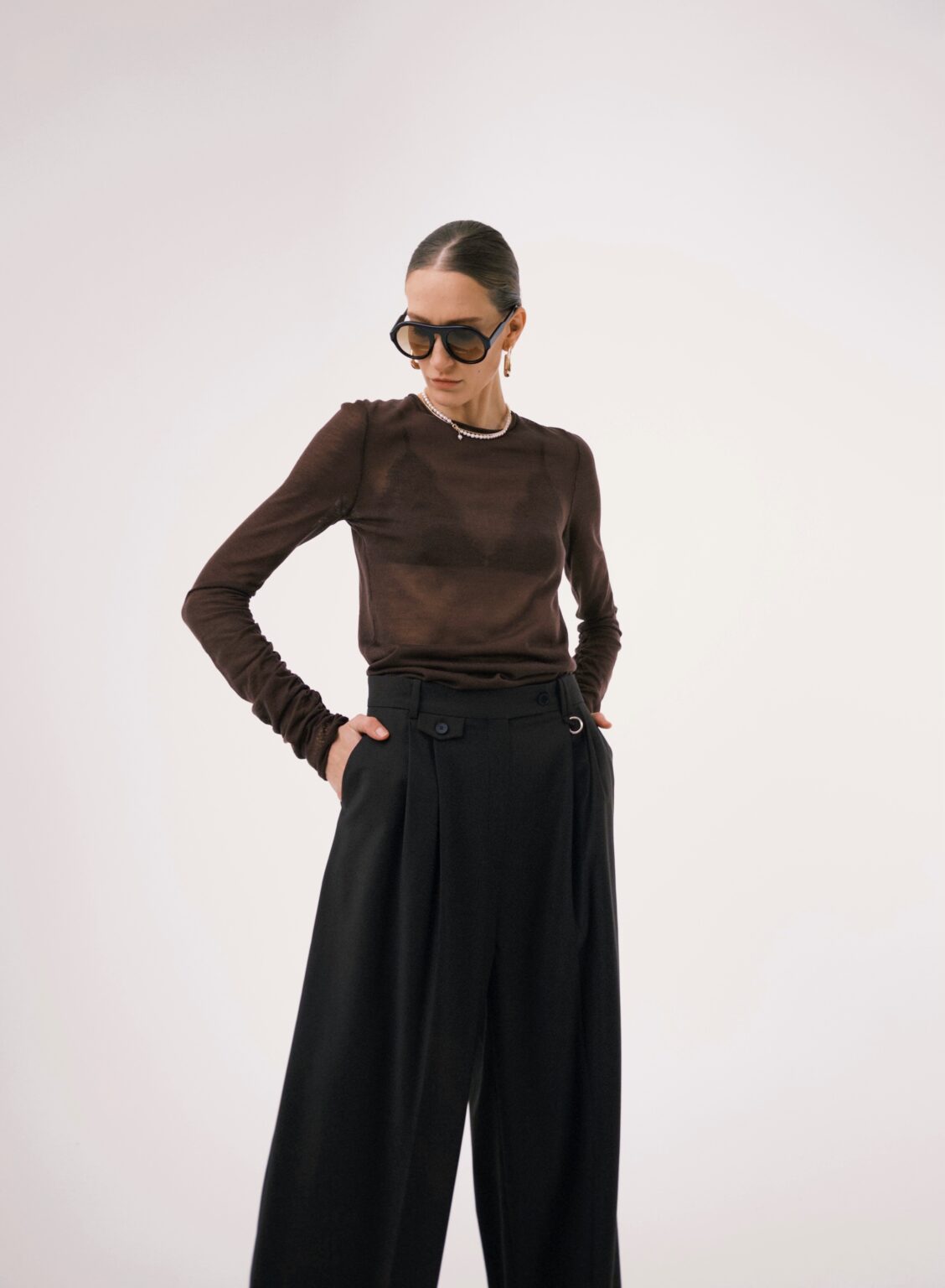 Sweater chocolate (KaterinaKvit) SAW242503 chocolate
