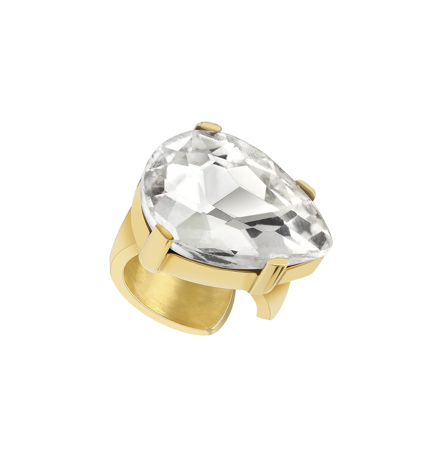 Cuff "RADIANCE" gold, (Grains de Verre) CAR2
