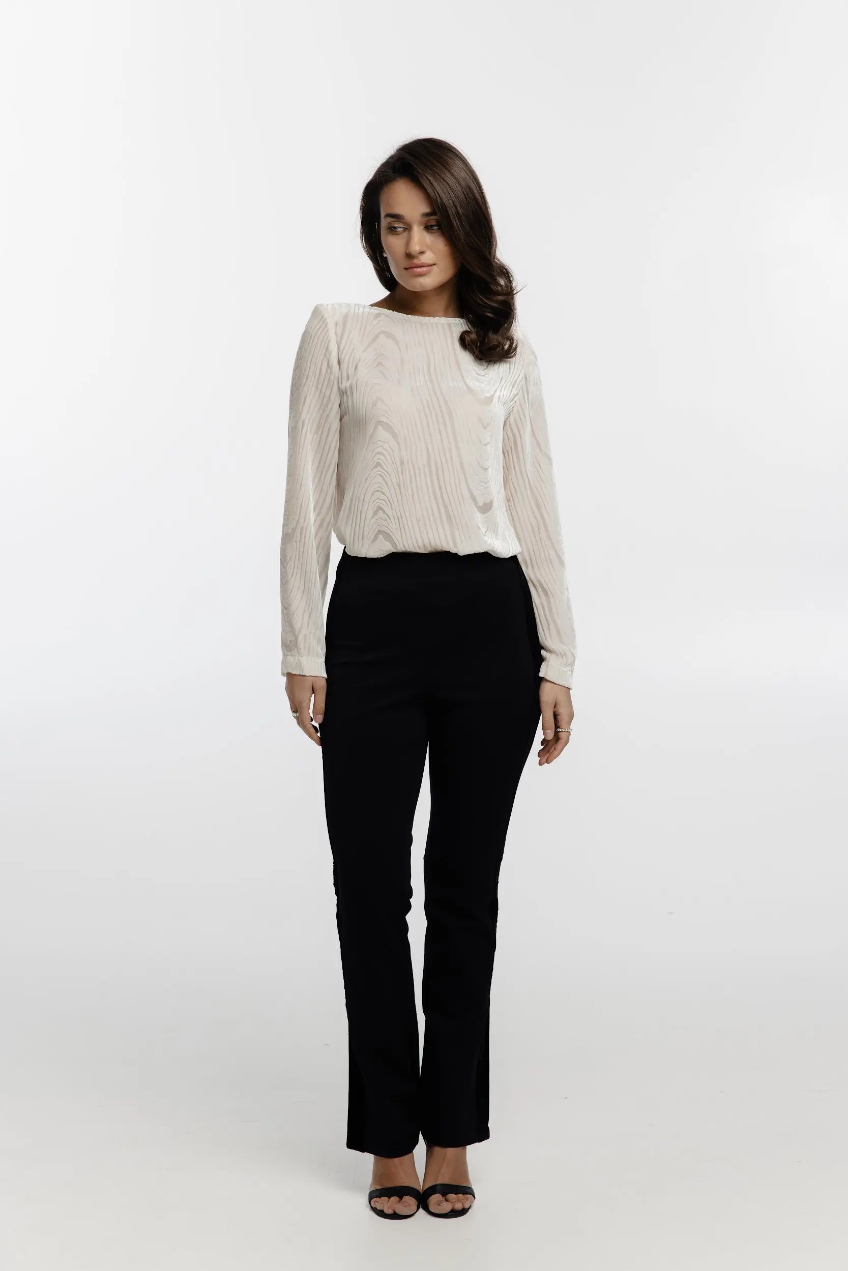 Pants with stripes (Color: black), (Nazarelli) NF-00000295