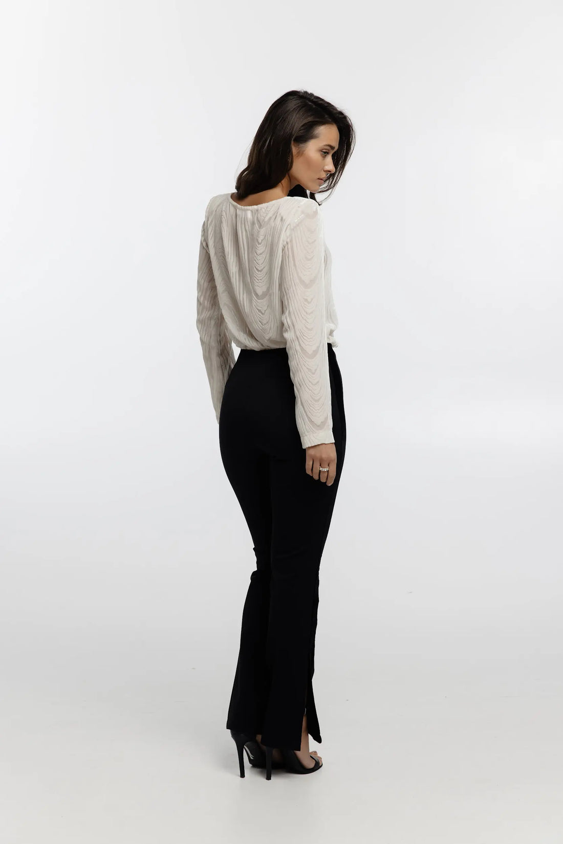 Штани в смужку (Колір: чорний), (Nazarelli) NF-00000295