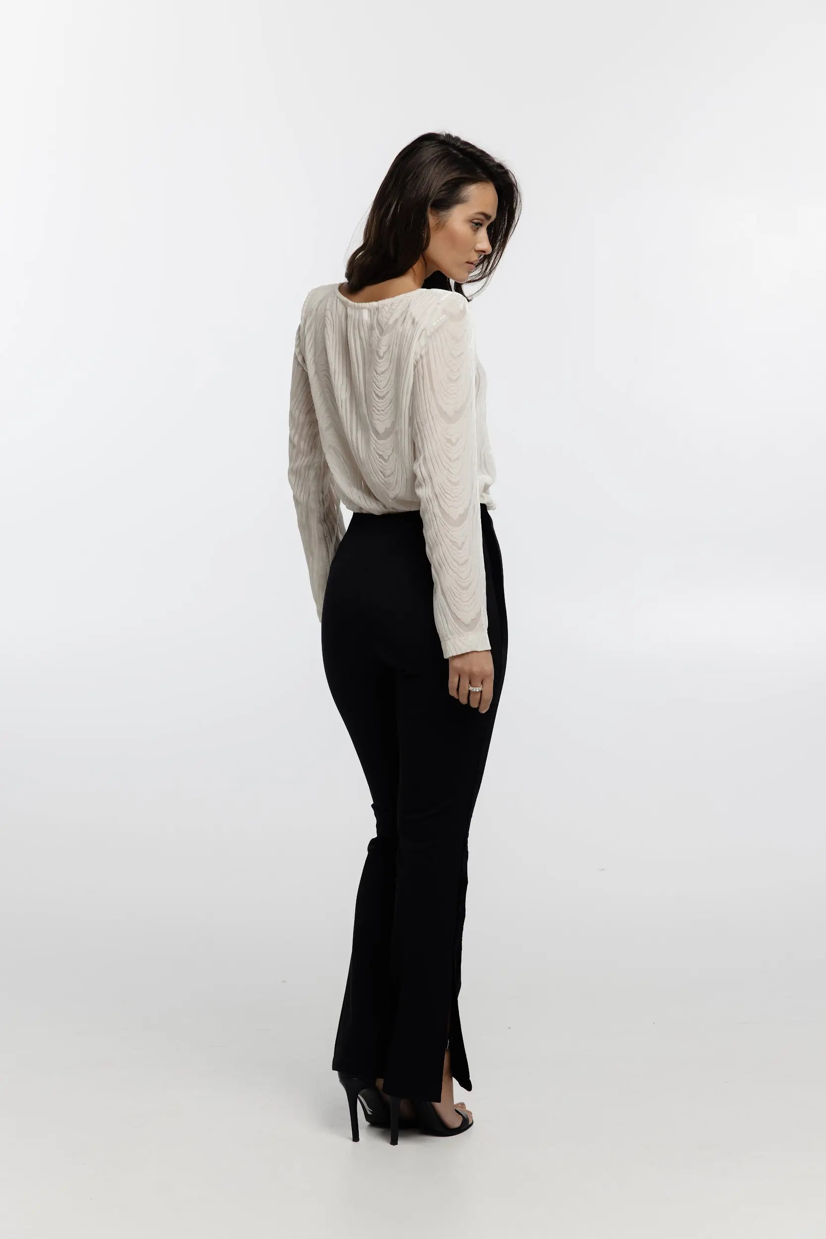 Pants with stripes (Color: black), (Nazarelli) NF-00000295