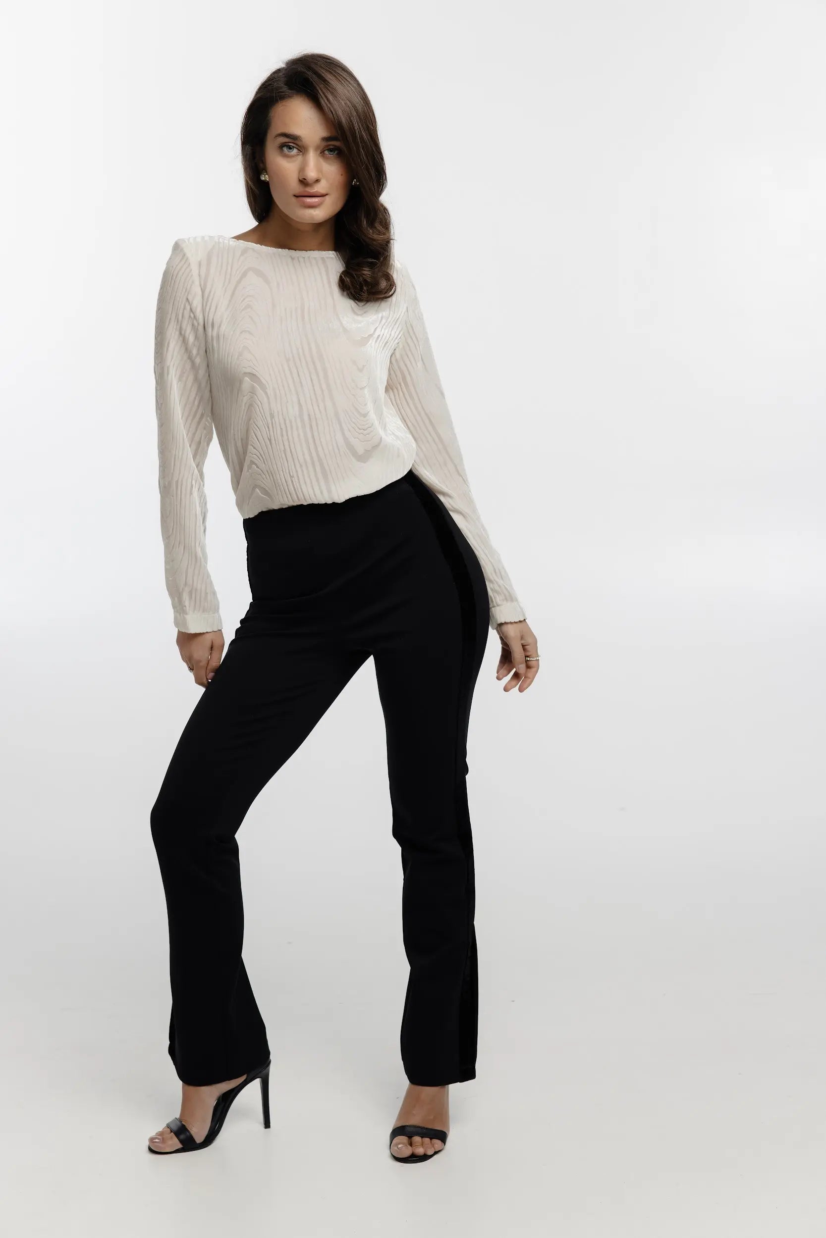 Pants with stripes (Color: black), (Nazarelli) NF-00000295