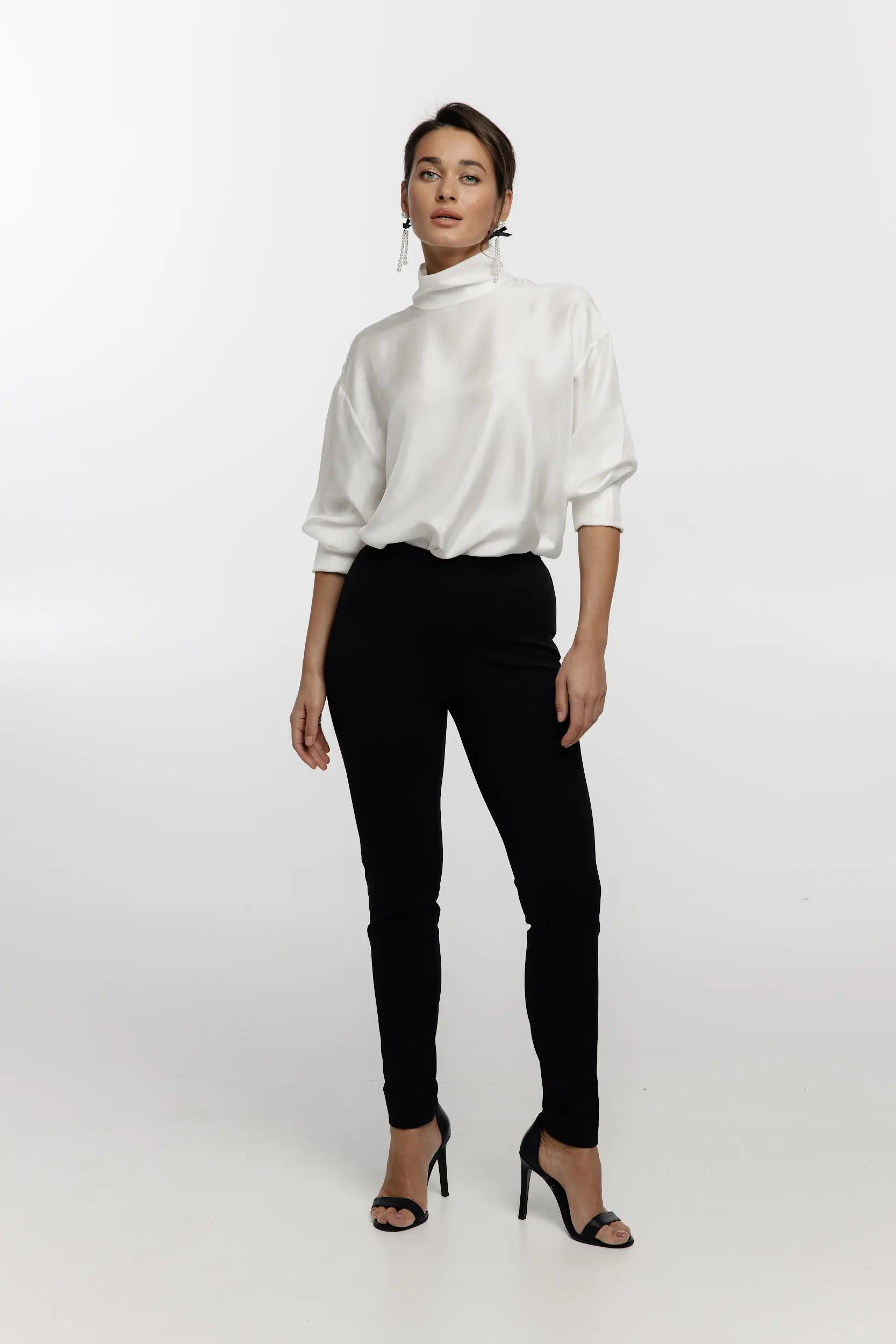Leggings with seam (Color: black), (Nazarelli) NF-00000285