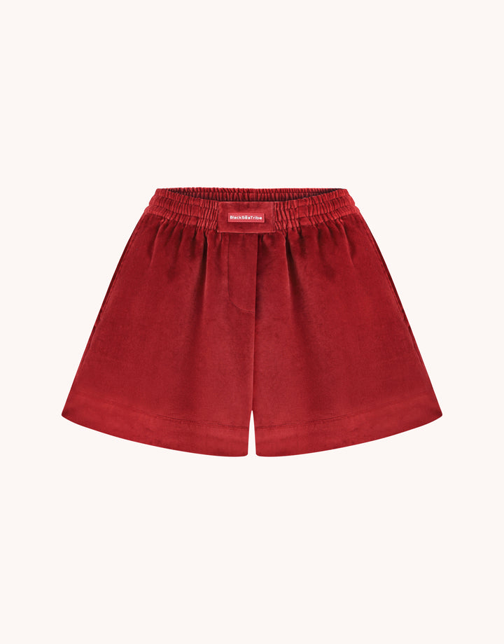 Шорти "Boyfriend corduroy" теракотові (BlackSeaTribe) шортиBOYterra