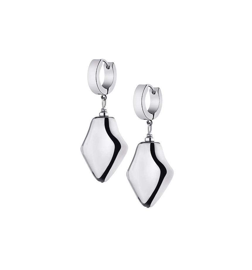 "EWER" earrings, silver, (GrainsDeVerre), EEW1