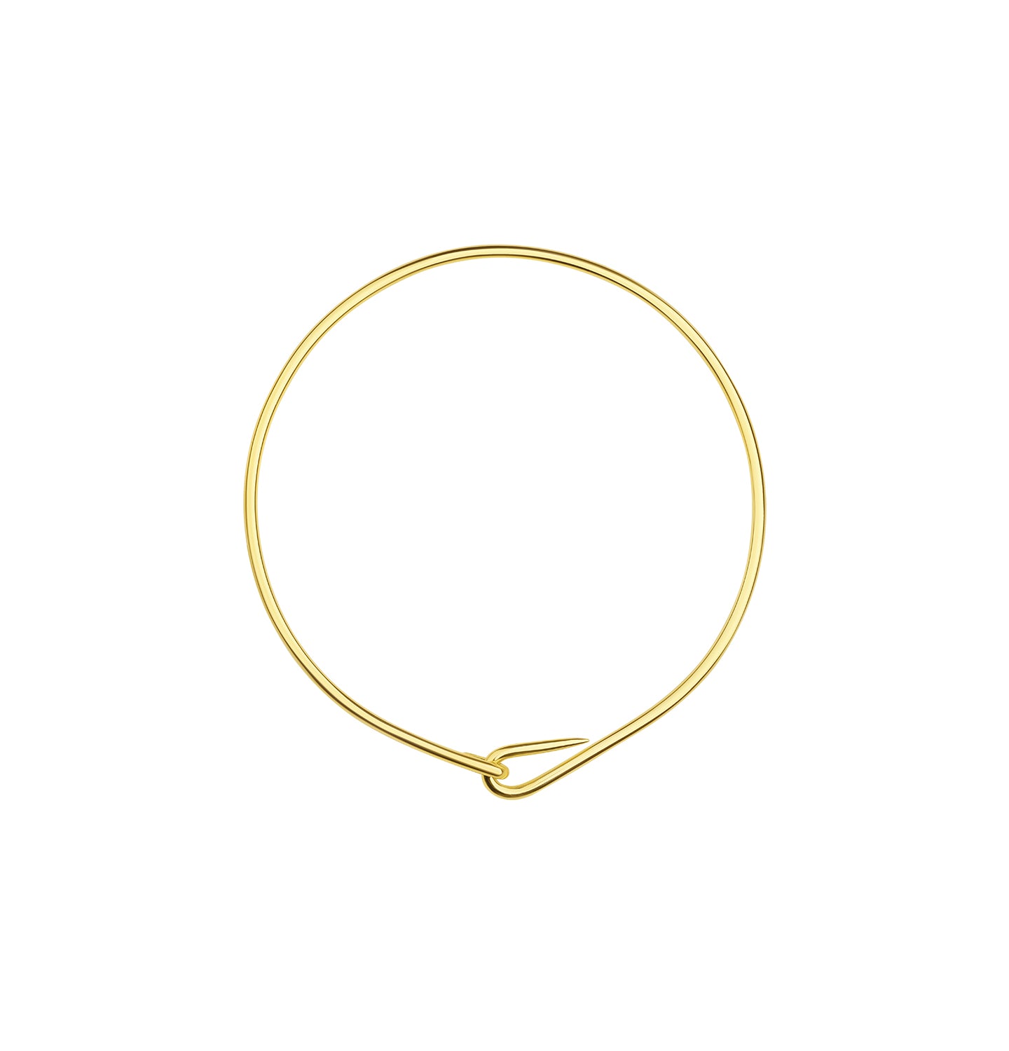 Necklace "Loop" gold, (Grains de Verre) Nloop2