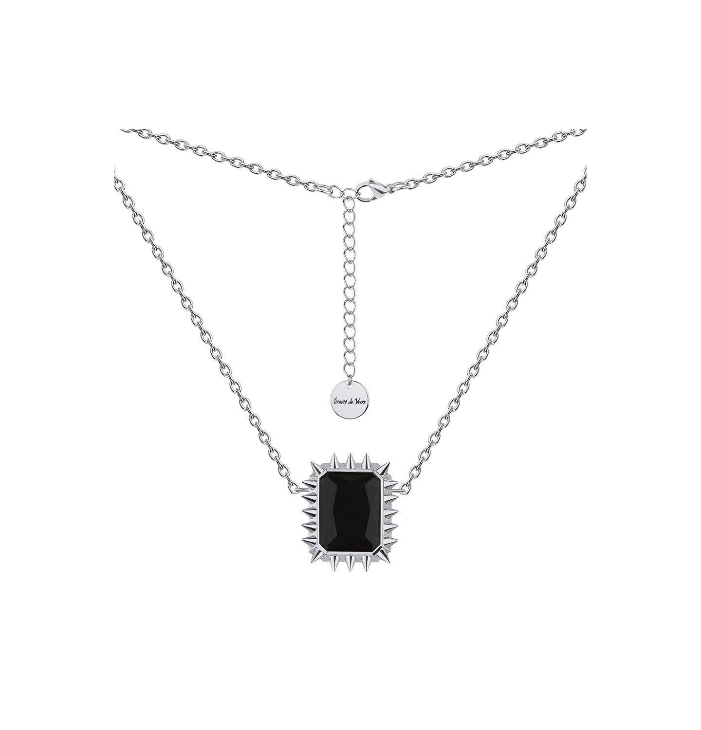 НАМИСТО "RUE CAMBON" СРІБНО-ЧОРНЕ, (Grains de Verre) NLRB1
