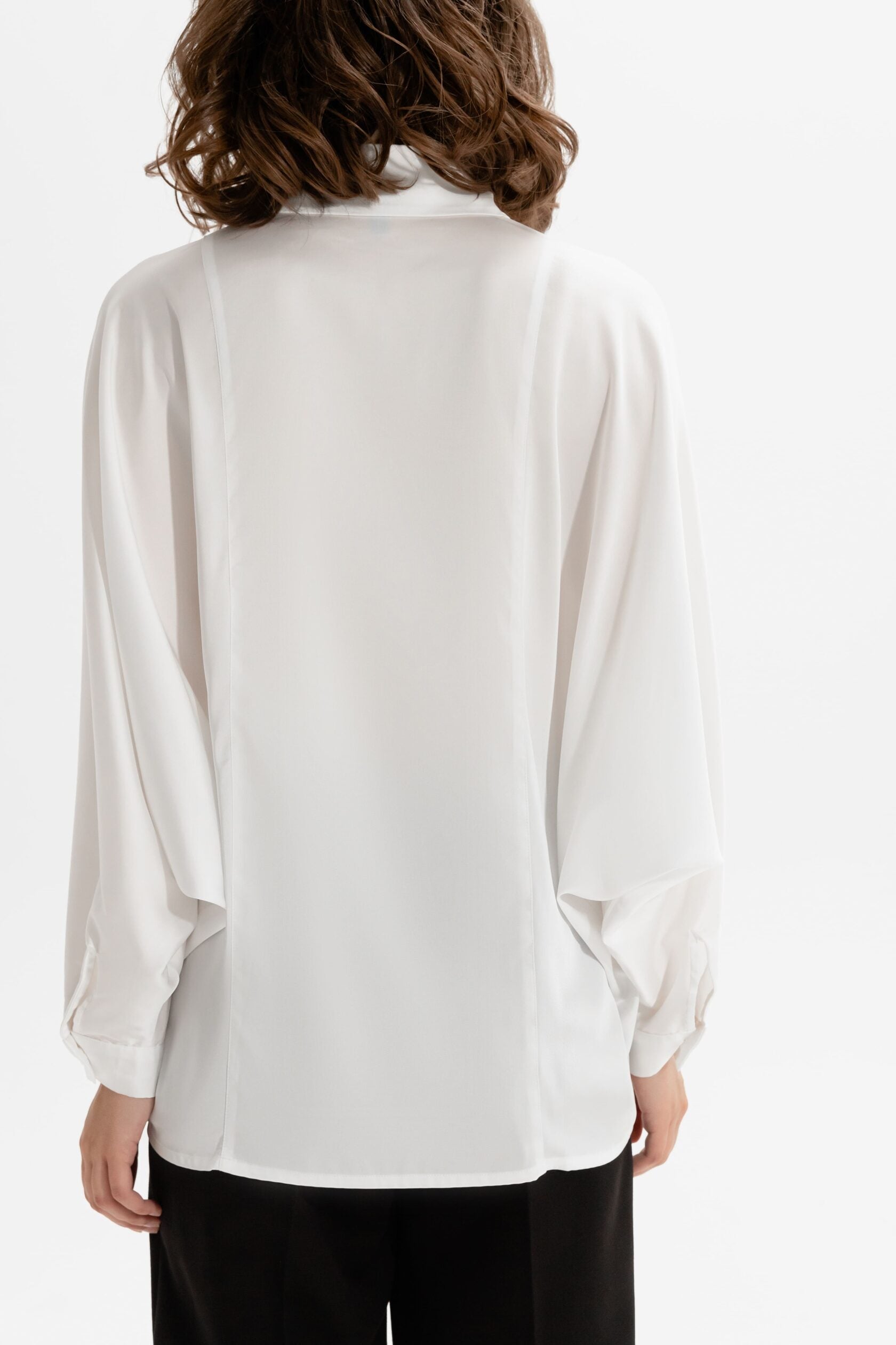White silk blouse 2297 (mint)
