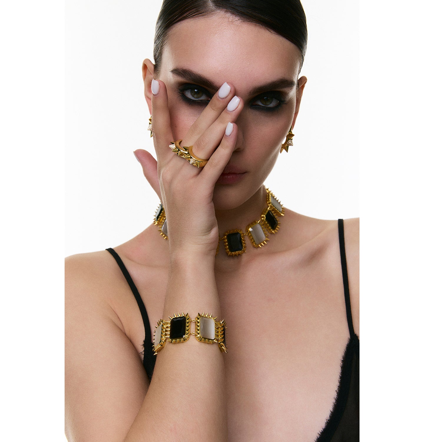 RING "THE THORN" GOLD, (Grains de Verre) RLR925.2