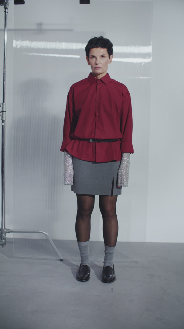 Сорочка "RESIGNED SHIRT 22 BU" бордова (Omelia)