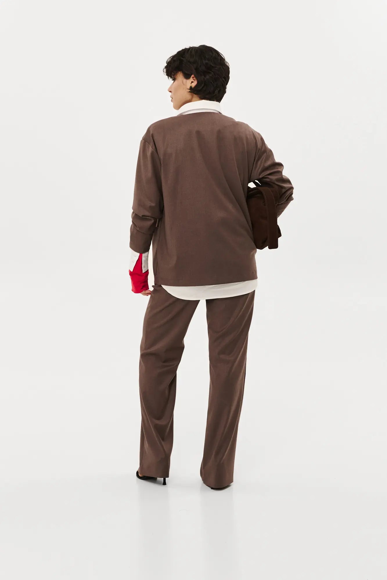 Straight pants, mocha, (Nazarelli) VD124
