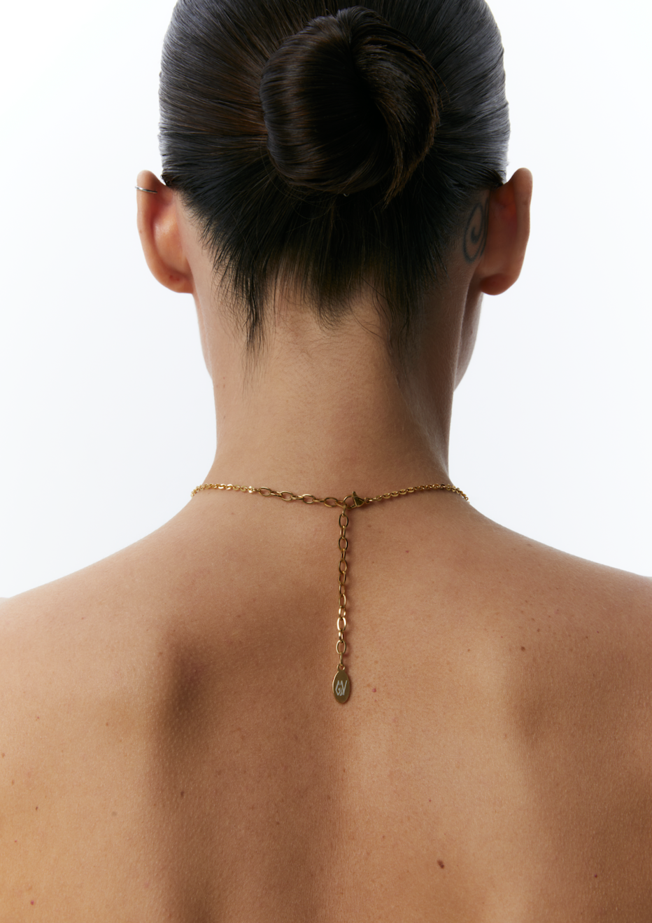 Намисто "Libra" з хрестиком, золото, (Grains de Verre) NLib2