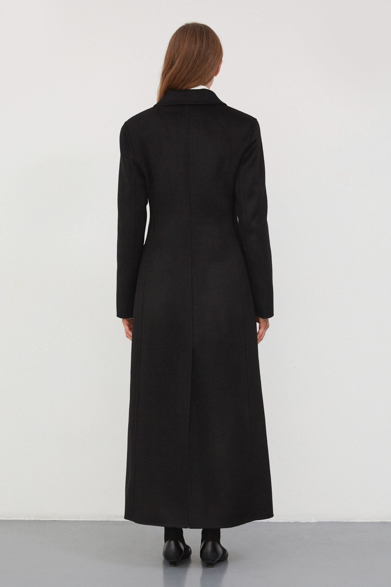 Пальто Slim Fit чорне (TheMakers) 1247
