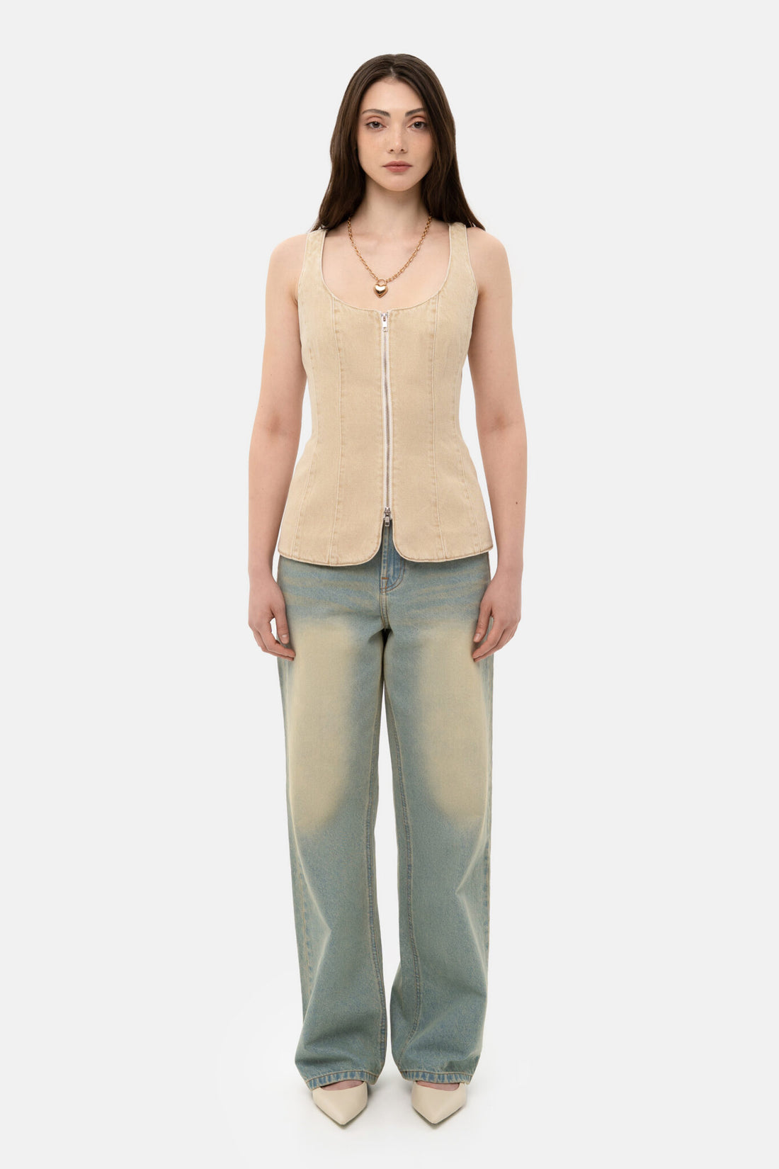 Vesta (Match Denim) , sp26-siluet-vest-beige