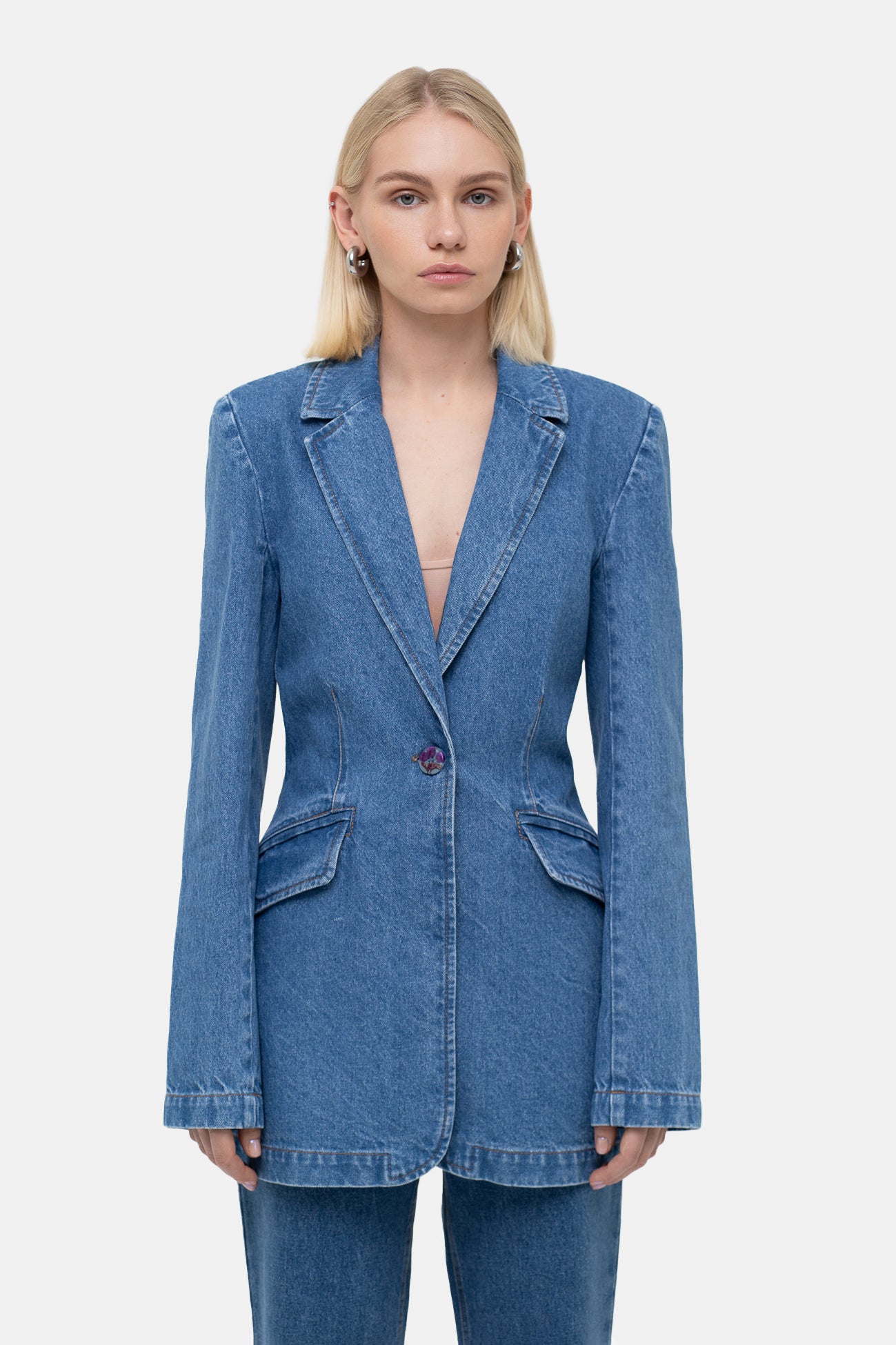 Джинсова куртка "Silhouette" (Match Denim), sp25-siluet-jacket-blue