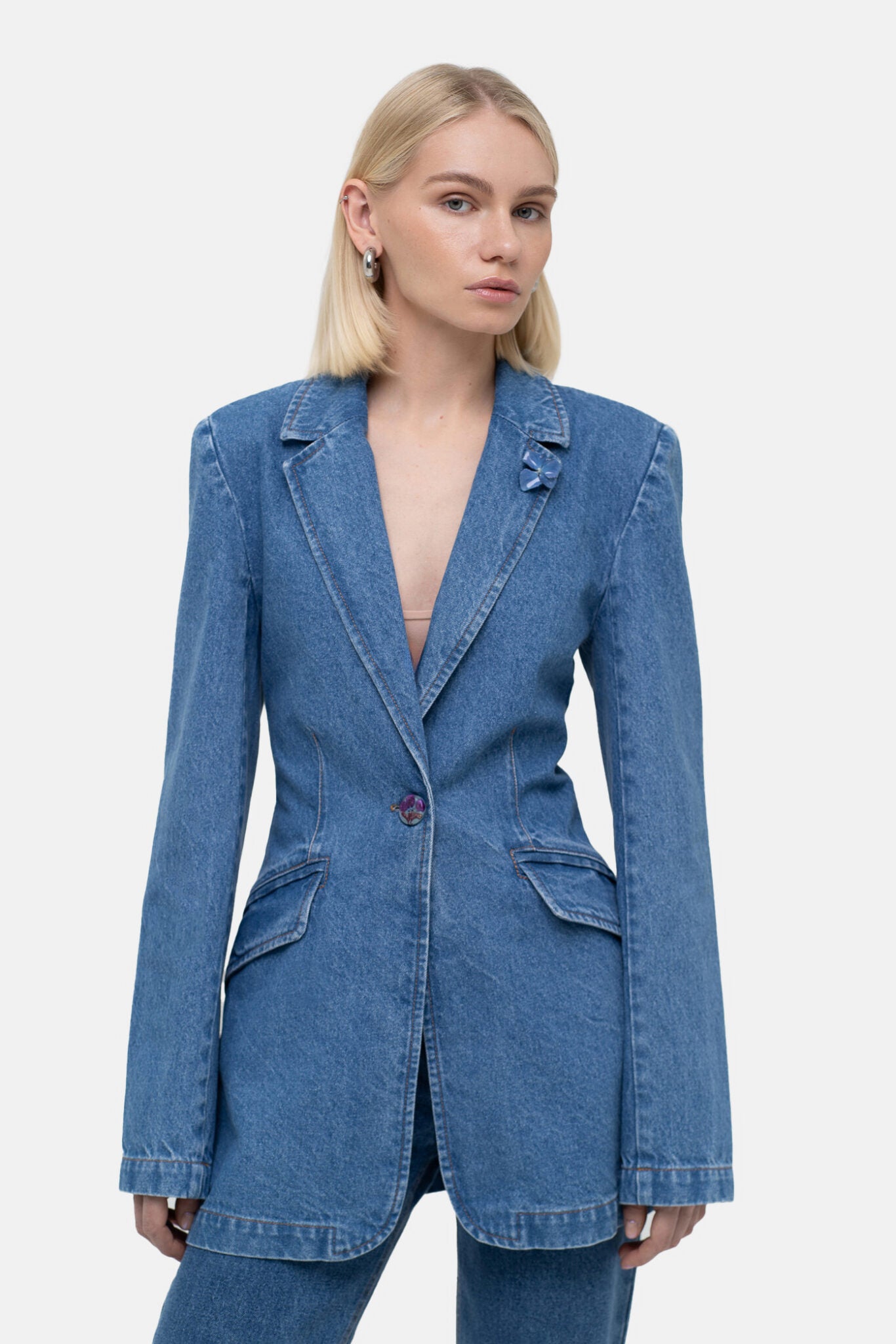 Джинсова куртка "Silhouette" (Match Denim), sp25-siluet-jacket-blue