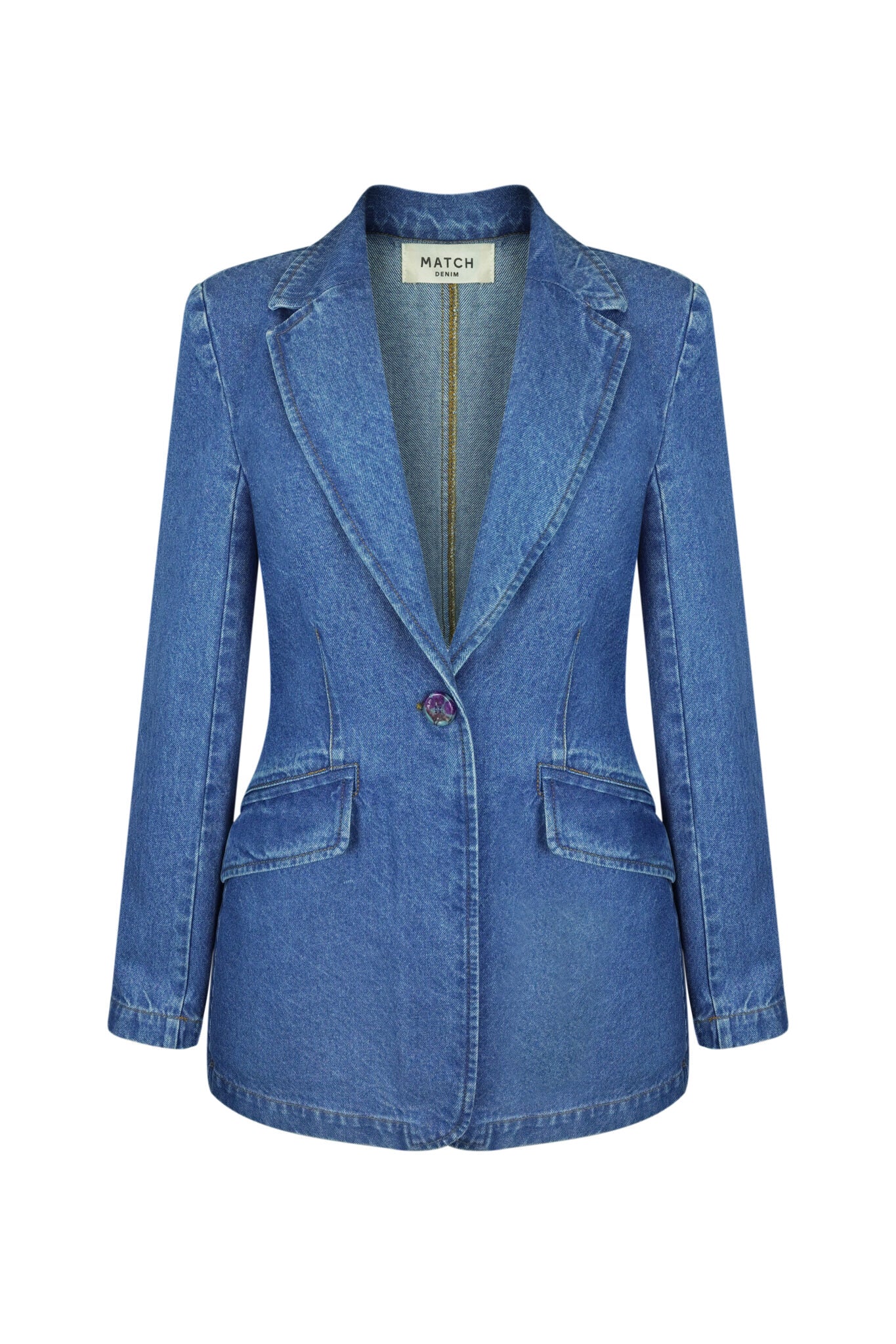 Джинсова куртка "Silhouette" (Match Denim), sp25-siluet-jacket-blue