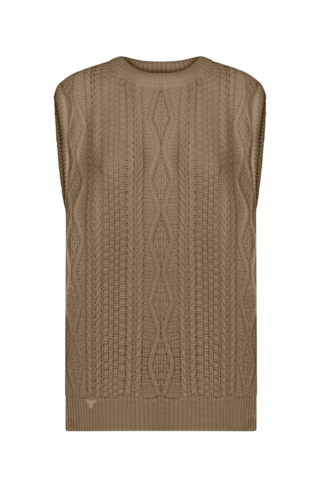 Knitted vest turquoise (K.KVIT, T.MOSCA) JKMR23-01