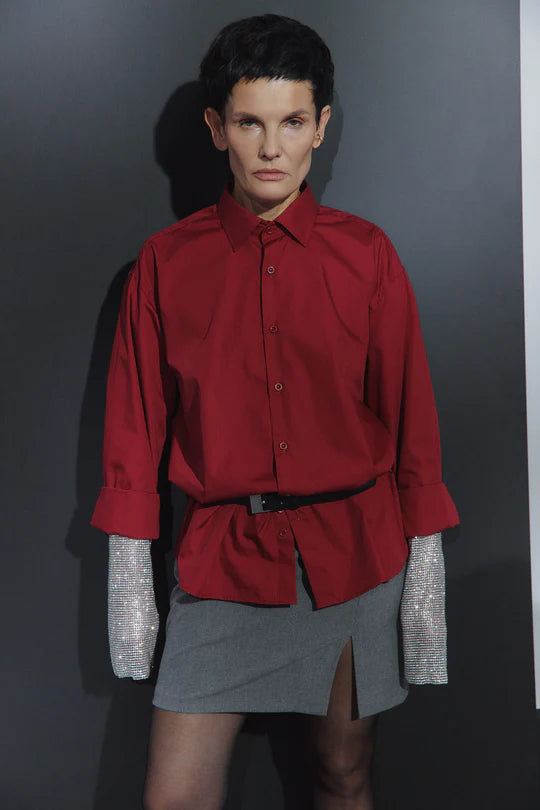 Сорочка &quot;RESIGNED SHIRT 22 BU&quot; бордова (Omelia)