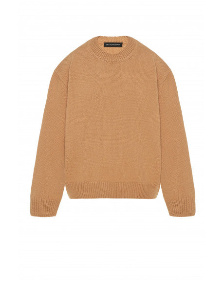 Warm knitted sweater BAZA camel (Adamskaya) 9090
