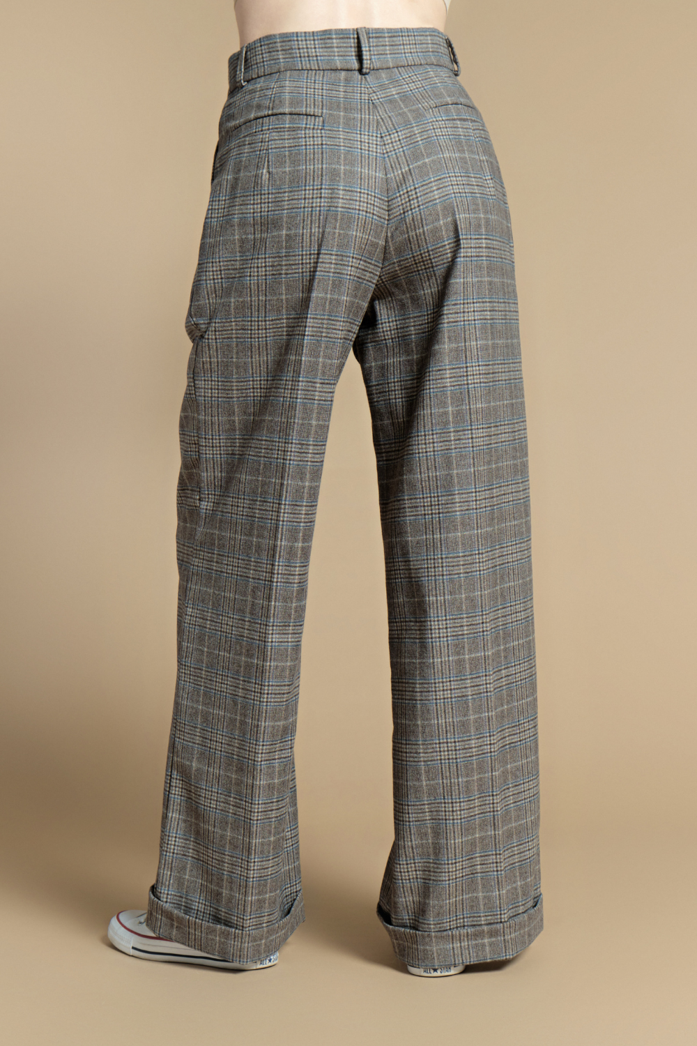 Pants, gray check (TLL)