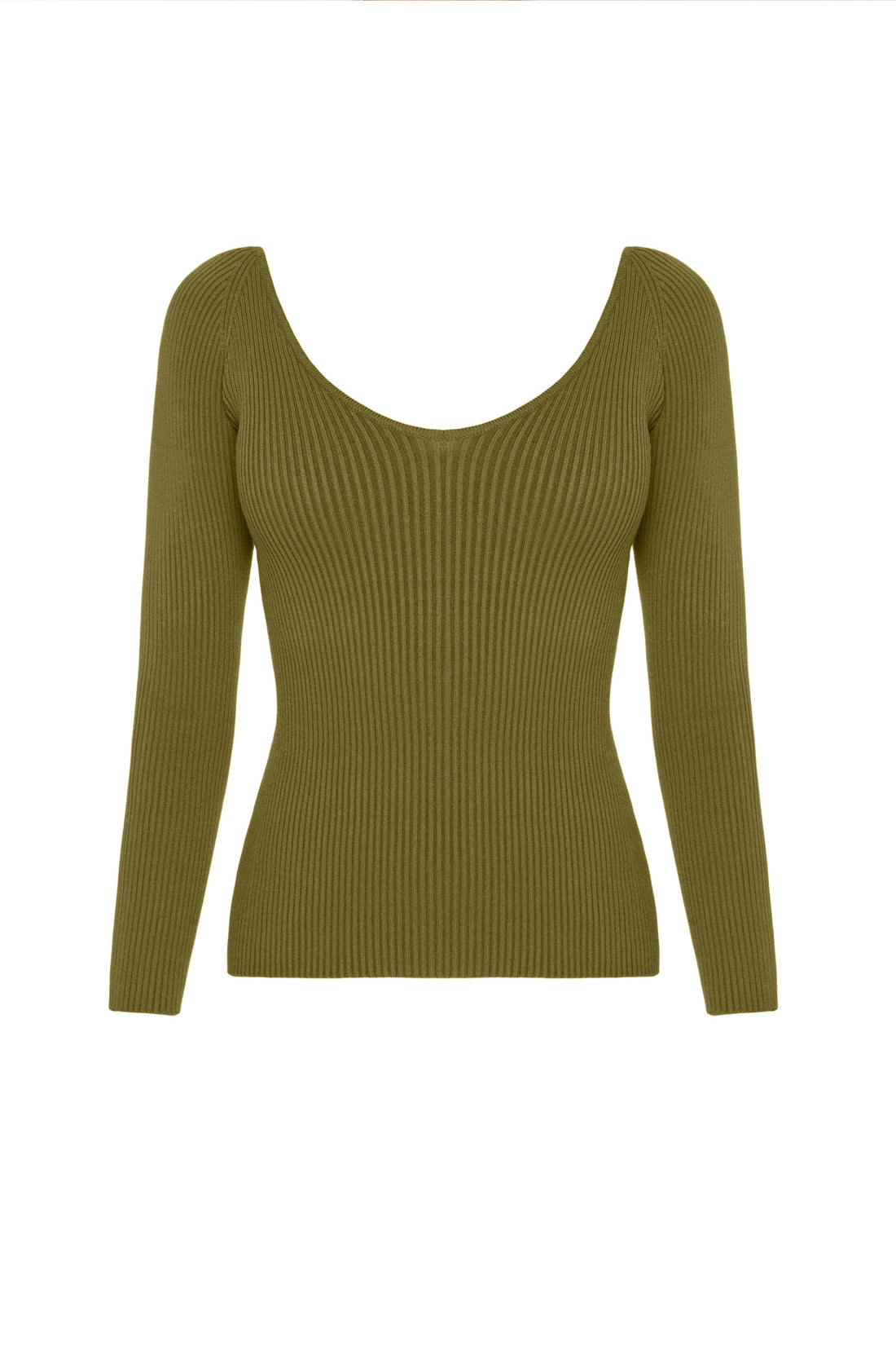 Svetr světlý khaki (0202) longl_03